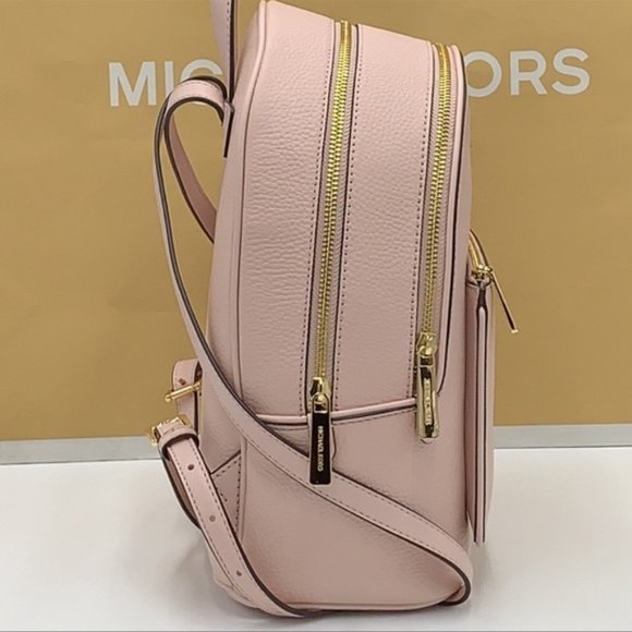 Michael Kors Adina Medium Backpack Leather Powder Blush - Picture 8 of 16